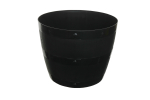 Whitefurze 50cm Black Barrel Planter